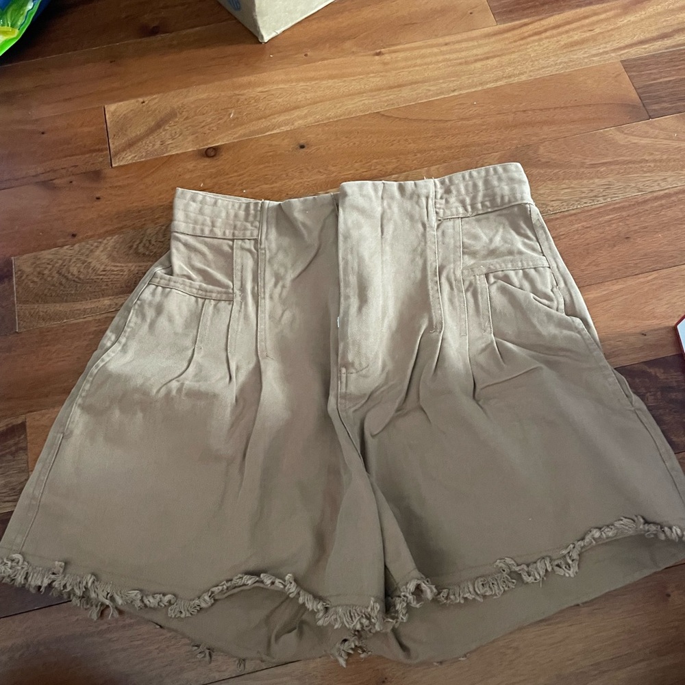 Urban outfitters tan/brown high waisted shorts